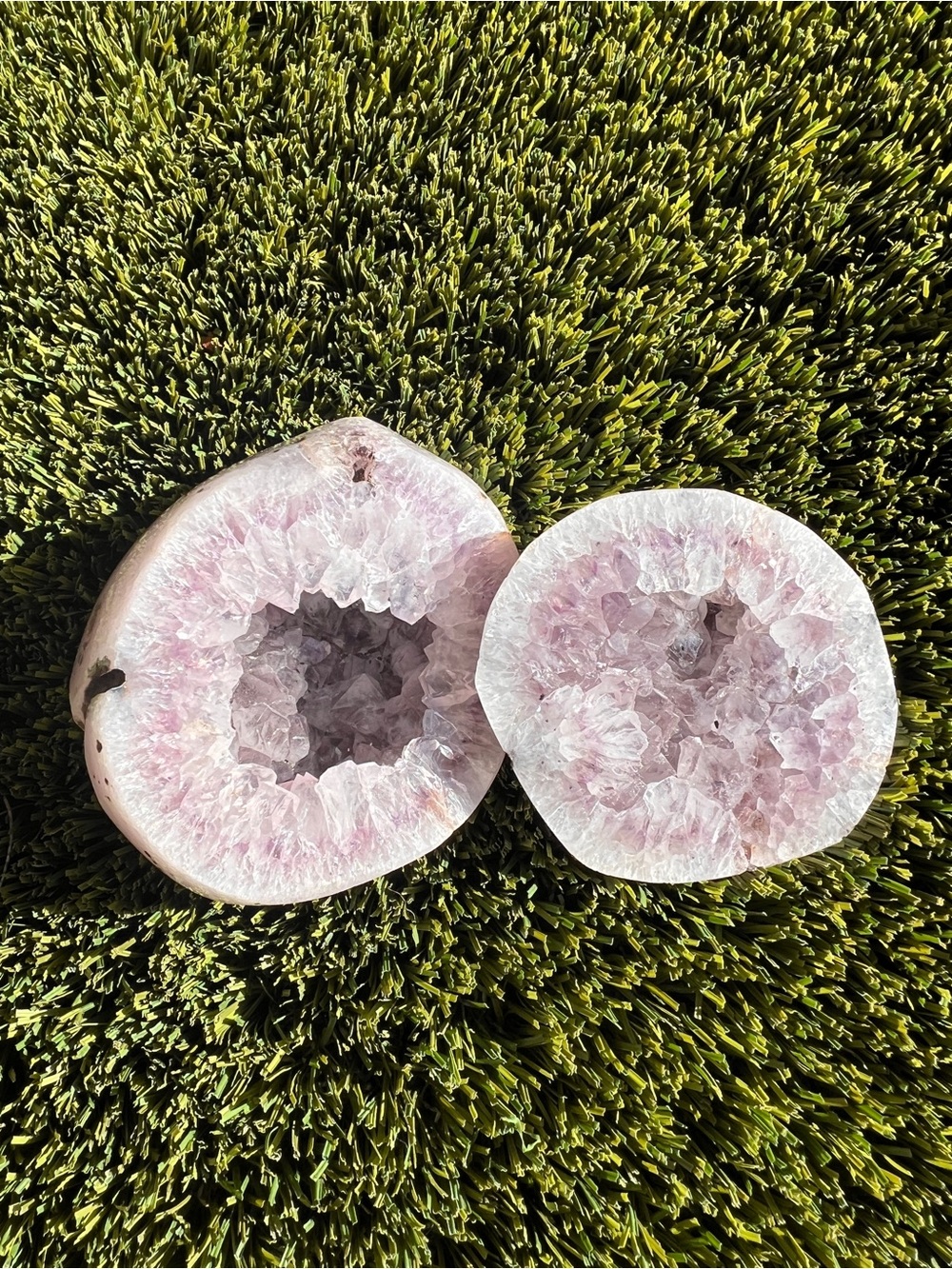 Purple Amethyst Geode Decorative Home Accent